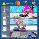 CAMULAND Mini Air Pump with Magnetic Design Camping Lantern Electric Pump for Inflatables with 1400mAh Battery Rechargeable for Air Mattress, Pool Floats,Vacuum Storage Bag