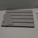 Foldable Stone Bath Mat, 2 PCS QuickDry Diatomaceous Earth Stone Drying Mat for Bathroom, NonSlip Rubber Base, Shower Mat Outside Shower, Easy to Store, Easy to Clean (Grey 24"×16" & 8"x4")