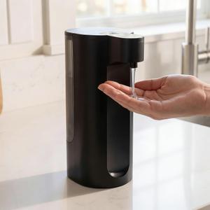 Automatic Soap Dispenser Touchless Dish Soap Dispenser 13.5oz/400ml with Infrared Sensor Type-C Rechargeable Liquid Dispenser for Bathroom and Kitchen