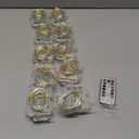 Tuanse 10 Pack Fairy String Light with Timer Function 16.4 ft 50 LED Twinkle Copper Wire Light Battery Operated for Christmas Bedroom Garden Party Decor (Warm White)