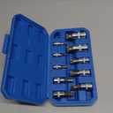 XZN Triple Square Spline Bit Socket Set 12 Point Tamper Proof 1/2 1/4 and 3/8 Inch Drive,4mm-18mm,S2 Steel,10 Pieces