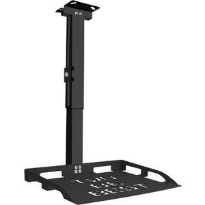 2-Be-Best Universal Projector Ceiling Mount with Tray, 13IN-21.6IN / 33CM-55CM Height Adjustable Projector Shelf Tray Mount for Ceiling Upgraded Black