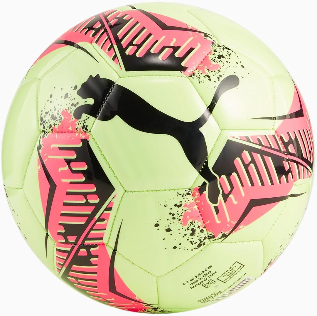 Puma Machine Stitched Futsal Soccer Ball (4, Fizzy Apple-Sunset Glow AW24)