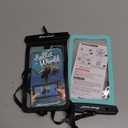 Hiearcool Waterproof Phone Pouch, IPX8 Waterproof Phone Case for iPhone 17/16/15/14 Pro Max, Cell Phone Dry Bag for Beach & Cruise Essentials, Touch Screen, Lanyard Included, 2 Pack (Fits Up to 8.9) (1 Black & 1 Green)