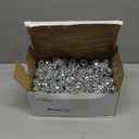 Hoolerry 200 Pcs Mirror Mini Disco Balls Ornament 1.2 Inch Mardi Gras Small Hanging Decorations Reflective Tiny Mirror Balls for 70s 80s Disco Themed Party Birthday Wedding Tree(Silver)