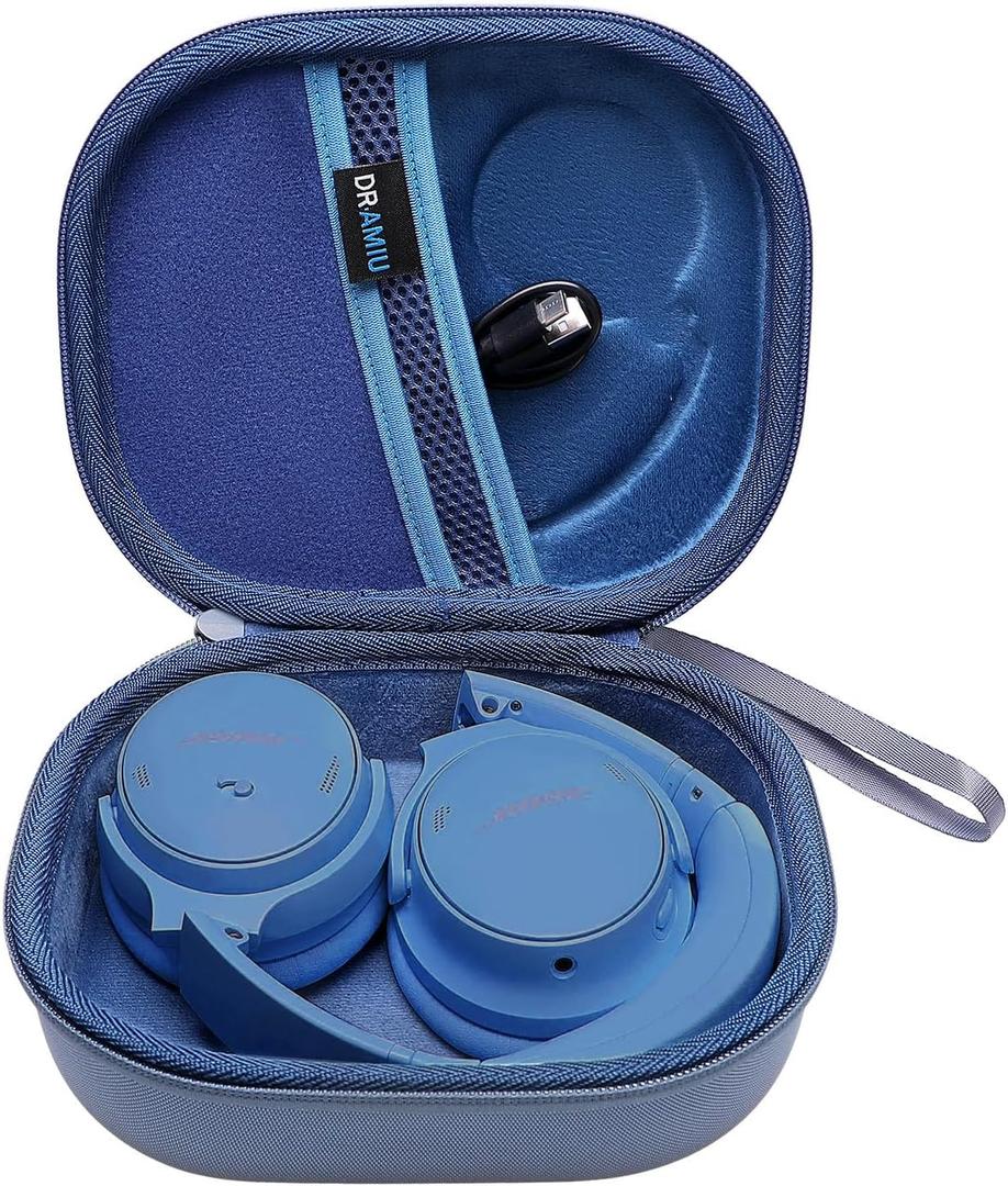 Headphones Case Compatible with Bose QC Ultra, QuietComfort, QC 35,QC 35 II, QC 45, QC45 SE, QC SE Over Ear Wireless Noise Cancelling Headphones, Blue Travel Storage Bag