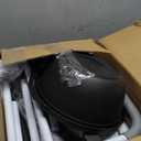 Adjustable Medical Bedside Commode Chair with Padded Backrest, Drop Arm Support Gray