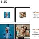 upsimples 18x18 Picture Frame, Display Pictures 8x8 with Mat or 18 x 18 Without, Wall Hanging Square Frames, Black, 1 Pack
