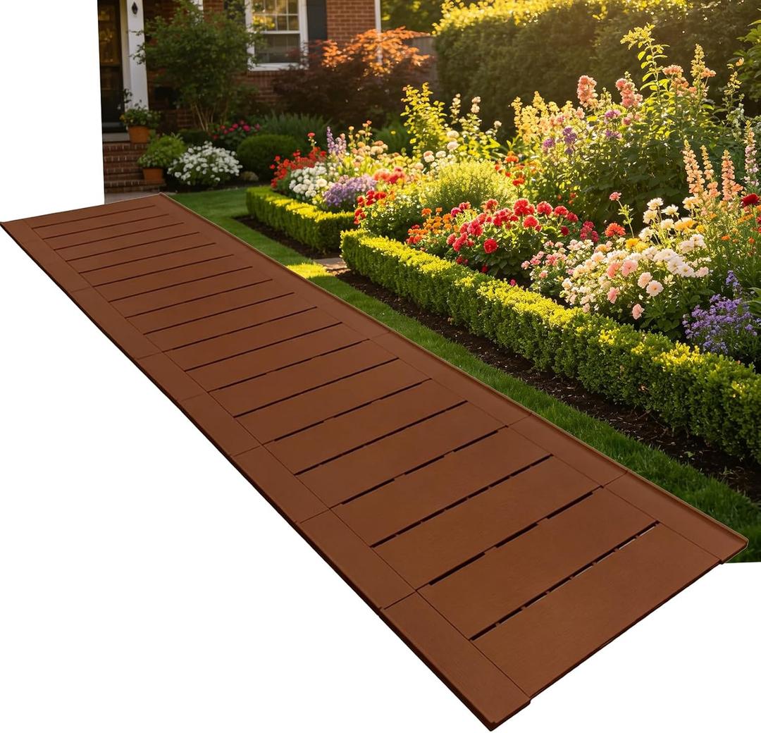 31" x 11' Garden Pathway Interlocking Plastic Walkway