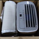 BLACK+DECKER Portable Air Conditioner, 8,000 BTU (3,950 BTU SACC) for Rooms up to 400 Sq. Ft., Portable AC with Follow Me Remote Control and Window Kit, BPACT08WT, White