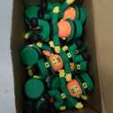 Hanaive 24 Pcs St Patricks Day Leprechaun Figurine Mini Leprechaun Toys PVC Miniature Irish Figurines Green Decor for St Patricks Day Party Hide and Seek Garden Table Decorations, 2.4 x 2.4 Inche