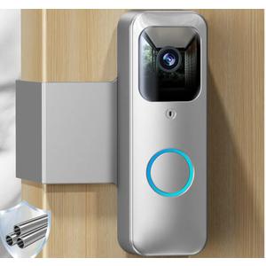 NANW Blink Doorbell Mount, NANW Full-Metal Anti-Theft Doorbell Camera Mount for Blink Video Doorbell 1st Gen, Not for 2nd Gen (Newest Model), No-Drill and Not Block Motion Sensor Bracket, Silver