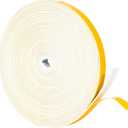 Yotache White Thin Weather Stripping 1/2" x1/16, Foam Gasket Seal Tape for Window, Sliding Door Jamb, Speaker, Dashboard, Total 33 Feet Long