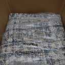 9x12 Area Rug Living Room Rugs, Stain Resistant Washable Rug, Vintage Large Non-Slip Backing, Low Pile Lightweight Print Rug for Bedroom Dinning Room Home Office (Brown)