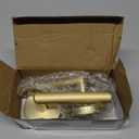 Mega Handles Ronn Dummy Lever Door Handle Set for Closet or French Doors, Single Side, Non-Turning Reversible Door Levers, Fits All Standard Door Sizes, Screws Included - Satin Brass (2 Pack)