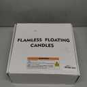 Homemory 48 Pack 3 Flameless Led Floating Candles, 200 Hour White Battery Operate Waterproof Tealights for Cylinder Vases, Centerpieces at Wedding Decor, Party, Pool