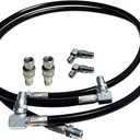45'' Hydraulic Power Angle Hose & Fittings Kit Compatible with E47 Meyer Snow Plow Snowplow Hoses Blade