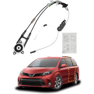 Gledewen Sliding Door Cable, Compatible with 2011-2020 Toyota Sienna, Rear Left Driver Side, Auto Door Spool Control Cable Repair Kit, Power Sliding Door Wire, w/o Motor, Replace# 85016-08011