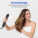 3 in 1 Rotating Hair Dryer Brush,Negative Ionic Professional Brush Blow Dryer with Detachable Brush(2" & 1.5"),3 Heats and 2 Speeds Rotating Hot Air Brush for Curling,Straight,Drying