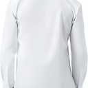 JCARSON Business Travel Mens Dress Shirt Slim Fit Wrinkle Free Non Iron Stretch Lightweight with Breathable Mesh Lined Collar (White, XL)