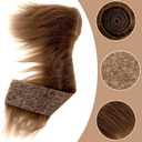 Lusofie Shaggy Plush Faux Fur Fabric Precut Strips 2x60inch Light Coffee Fur Fluffy Fuzzy Craft Fur for Gnomes Beard Santa Claus Hair Dwarf Cosplay Costume DIY Craft Christmas Decoration
