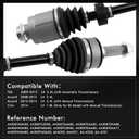 front CV Axle Shaft Assembly with balancer for TSX 2009-2013 2.4L | Accord 2008-2014 L4 2.4L,Civic 2014 L4 1.8L engine Replace OE 44306TA0A50 44306TL2E50 44306T2AA00 44306T2AA50