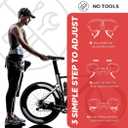 Width Continuously Adjustable Bike Seat - Comfortable & Prostate Friendly Bicycle Saddle for Mountain Bikes, Road Bikes, City Bikes & Exercise Bikes