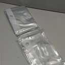 AmazerBath Heavy Duty Shower Curtain Liner 12 Gauge, 72 x 96 Inches Clear Shower Curtain Liner with 3 Clear Stones and 12 Grommet Holes, Weighted Plastic Shower Liner