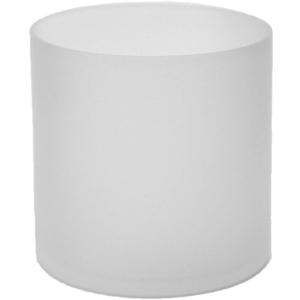 WGV Cylinder Vase, Diameter 5", Height 5", Frosted Glass Floral Planter Container, Floating Candle Holder for Wedding Party Event Home Office Decor, 1 Piece