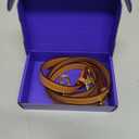 Vachetta Leather Adjustable Crossbody Strap for Leather Shoulder Strap Belt Replacement Suitable for L V Handbags (Width:0.6in-Apricot Yellow)