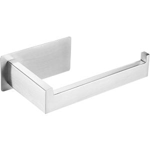 YUET Toilet Paper Holder, SUS-304 Stainless Steel 3M Self-Adhesive, Modern Design, Waterproof, No Drilling Required, Silver (A101)