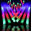 32 PCS LED Foam Glow Sticks Bulk, Glow in The Dark Party Supplies with 3 Modes Colorful Flashing, Glow Sticks Bulk Party Pack for Wedding, Concert, Raves, Events, Birthday