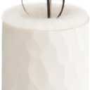 Mkono Plush Lined Eyeglasses Holder Protective Glasses Holder Stand Case Anti-scratch Glasses Storage Organizer for Table, Desk, Nightstand, Office, Ivory, One Size