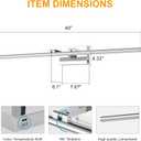 LED Bathroom Vanity Light, Modern Bathroom Light Fixture Over Mirror (3000K/4000K/6000K, Dimmable), Vanity Light Bar with Angle Adjustable, 40 Inch, Chrome