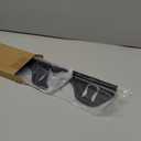 MOFINO 316 Stainless Steel Stove Gap Covers,Stove Gap Filler,Range Trim Kit,Between Stove and Counter for Kitchen,Easy Retractable Length 13.8" to 27.5",Easy Install and Heat Resistant (2 Set Black)