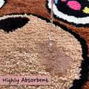 Graduation Bear Rug - Hypebeast Room Decor, Ultra-Soft Hypebeast Rugs with TPR Non-Slip Backing, Trendy Cloud-Like Plush Cute Carpet, Cool Rugs for Bedroom & Man Cave (28"x28")
