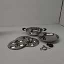 Stainless Steel Idli Maker with Lid, Idli Pot Steamer, 3 Plates (12 Idlies), Silver