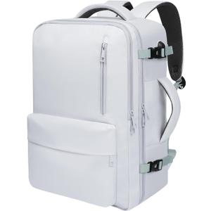 35L Travel Backpack | 180 All-Open Design | Multi-Pockets | Airline Approved Carry on |15.6 inch Laptop Compartment | USB Port |Perfect for Travel Business College Bookbags |Men Women, Grey