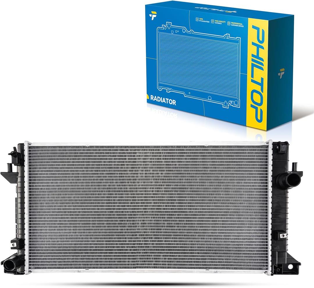 PHILTOP Aluminum Radiator Fit for 2011-2014 F-150 5.0L, 2011-2014 F-150 3.5T, 2011-2014 F-150 3.7L, 2015-2017 Expedition, 2015-2017 Navigator CU13229