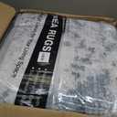 Washable Rug 9x12 Area Rugs for Living Room: Modern Abstract Neutral Soft Carpet for Bedroom Dining Room Under Kitchen Table Home Office Decor - Grey Blue