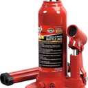 Big RED T90403B-1 Torin Hydraulic Welded Bottle Jack, 4 Ton (8,000 lb) Capacity, Red