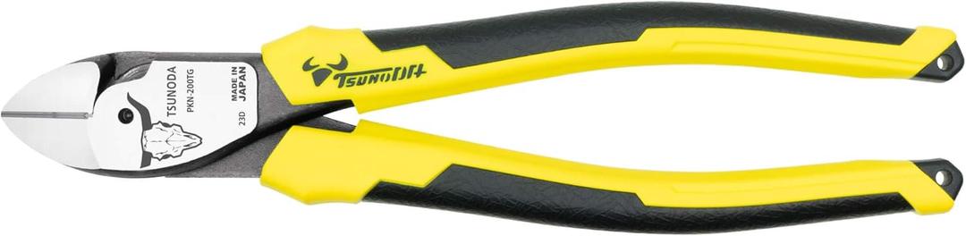 Tsunoda PKN-200TG, High-Leverage Heavy Duty Wire Cutters 8-inches (200mm) Diagonal Cutters