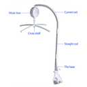 AGPTEK Baby Crib Mobile Bed Bell Holder Arm Bracket Wind-Up Music Box Holder Baby Bed Stent Set Nut Screw 28 Inch