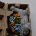 Nacome Garden Outdoor Statues Turtle with Succulent and 7 LED Lights - Lawn Decor Tortoise Statue for Patio, Balcony, Yard Ornament - Unique Housewarming Gifts