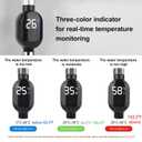 Shower Thermometer,Water-Powered Shower Head LED Temperature Display,Instant Read Digital Bath Thermometer