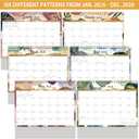 2 x 2026 Desk Calendar - Standing Flip 2026 Desktop Calendar from Jan 2026 - Dec 2026, 10" x 8.3", Memo Pages, Stand up Desk Calendar with Strong Twin-Wire Binding, Blank Blocks, Premium Paper