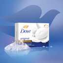 Dove Beauty Bar Soap Original 8 Count for Soft, Smooth Skin, with 1/4 Moisturizing Cream 3.75 oz
