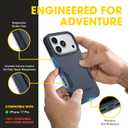 OtterBox iPhone 17 Pro (Only) Commuter Series Case Built-in MagSafe Thin, Dual-Layer, Pocket-Friendly, Port Cover Midnight Sky (Blue/Black)