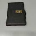 CAGIE Journal with Lock for Men and Women Refillable 290 Lined Pages Locked Journal with Pen, Diary with Lock 180 Lay Flat for Writing Travel Diary, 5.7'' X 8.3'', Black