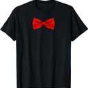 Red Bow Tie Funny Wedding And Special Occasions T-Shirt XL